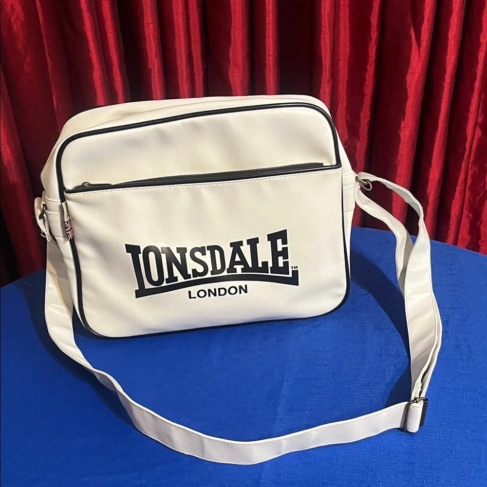Union Jack Style Messenger Bag in Red, Navy & White